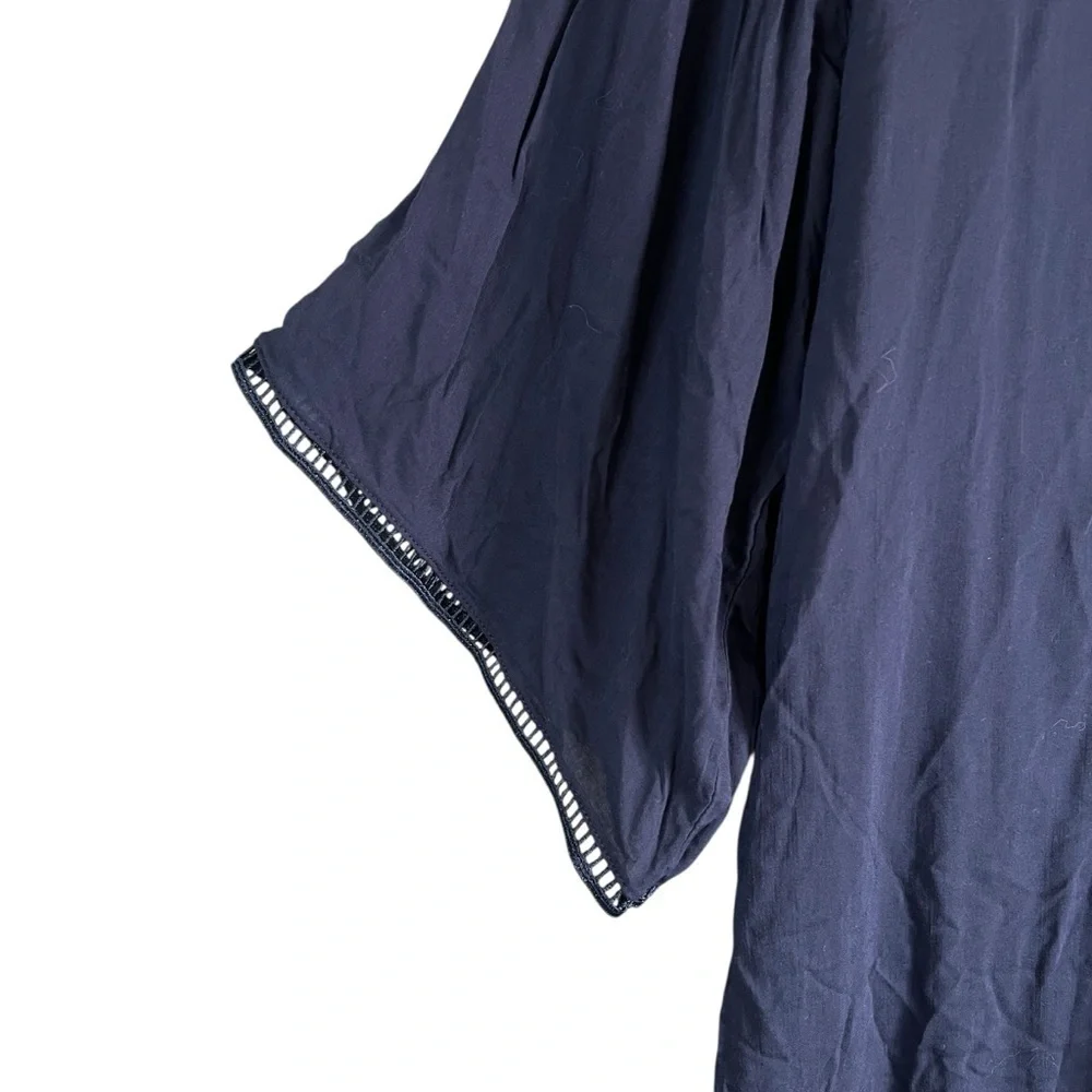 MARIE JO Claudine Swim Cover Up Kaftan Navy Blue Size Small NWT - Picture 3 of 9